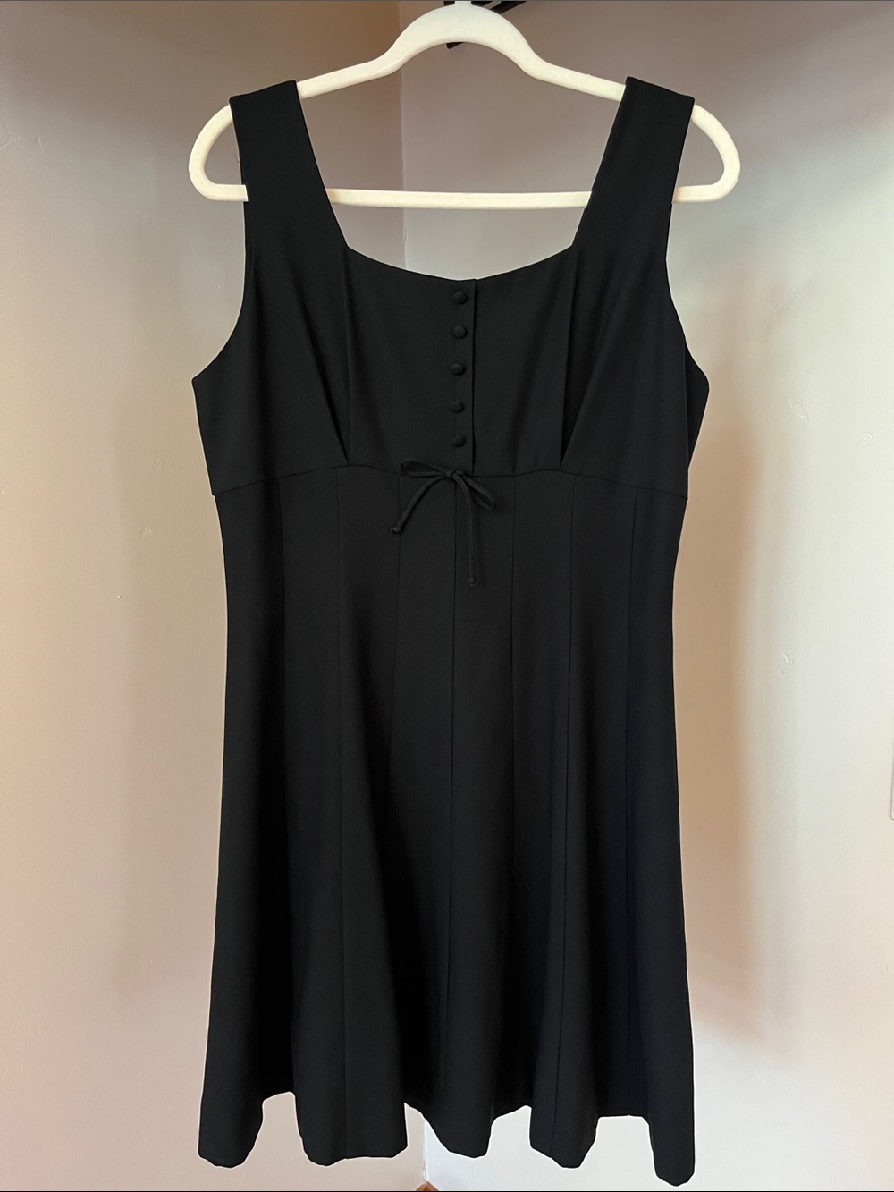 Express Black Sleeveless Fit-and-Flare Dress